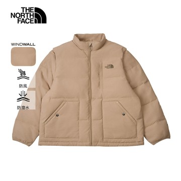The North Face北面男款棕色M66DWR防潑水羽絨外套｜8DUGBOX