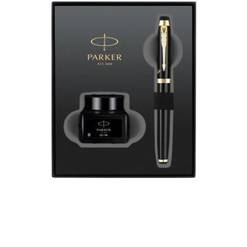 PARKER 派克 新IM系列 特別版鋼筆 龍筆墨水禮盒組 F尖 黑