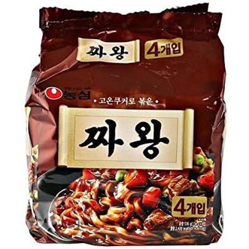 農心、「チャ王」チャワン 4個パックジャージャー麺 韓国 ラーメン 韓国食品