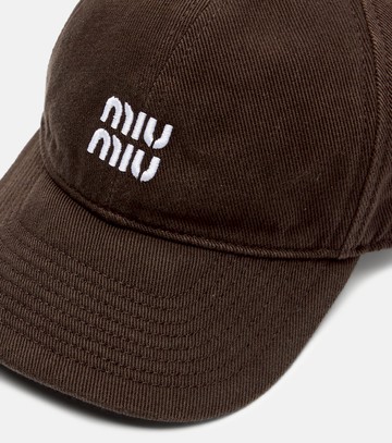 Miu Miu Logo cotton baseball cap