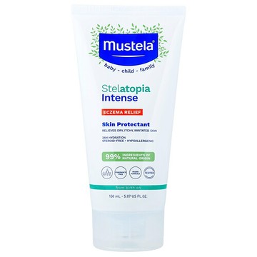 Mustela, Stelatopia Intense，緩解溼疹，皮膚保護劑，無香，5.07 液量盎司（150 毫升）