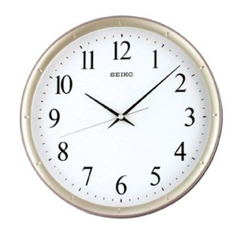 SEIKO 精工紫羅蘭邊框 恆動式秒針 靜音掛鐘-31cm