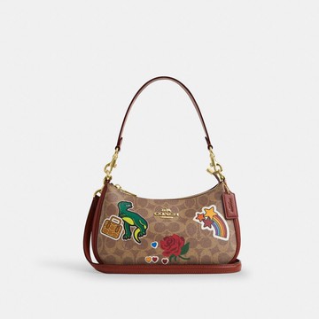 TERI 經典 SIGNATURE貼紙印花單肩手袋