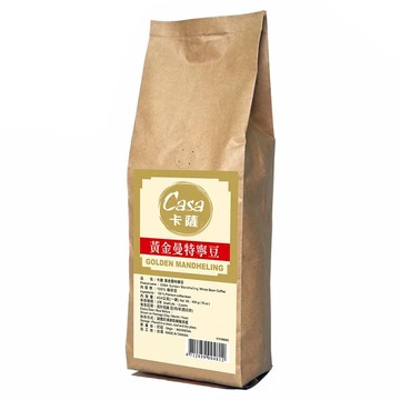 Casa 卡薩 黃金曼特寧咖啡豆  全豆咖啡(未研磨)  454g  1包