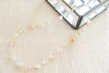 2026 春色尼龍繩項鍊 台灣金合歡 14KGF