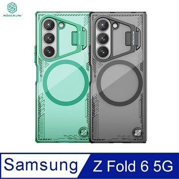 NILLKIN SAMSUNG 三星 Galaxy Z Fold 6 5G 冰空 Fold 磁吸保護殼 保護套 手機殼 雙料殼 鏡頭保護 可站立 鏡頭支架 鏡頭防塵蓋 鏡頭蓋 支援 MagSafe