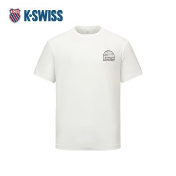 K-SWISS 短袖T恤 SHIRTKC7522MCTS75 休閒 男上衣 白色 1011626-161