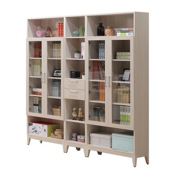 【唯熙傢俱】白辰鋼刷白6.7尺書櫃