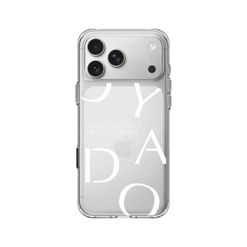 iPhone 17 Pro Max Clear Case（相機按鈕） 透明 - 好日曆 GOODAY (星期安有限公司) - 大好日子(白字款)