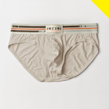 ▶低腰◀三角褲-萬花筒-杏奶白【超細纖維】