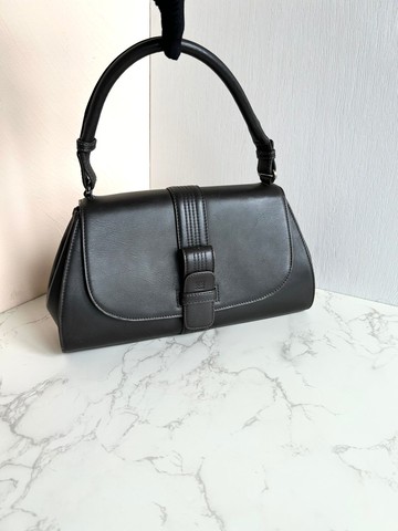 絕版古董包 Loewe焦茶色腋下包 二手中古包 皮革包 側背包 單肩包