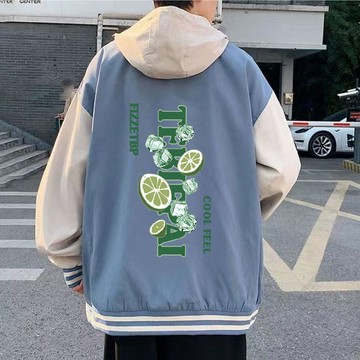 限時優惠 百搭寬鬆夾克外套 新款港風拼色棒球服外套男春秋學生復古寬鬆百搭潮牌夾克上衣ins