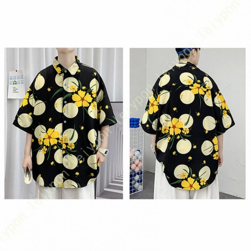 ハワイ風 アロハシャツ レディース 花柄 ブラウス 半袖 ゆったり シャツ 薄手 プリント おしゃれ トップス カジュアル 大きいサイズ 夏服 ビーチシャツ ハワイ風 アロハシャツ レディース 花柄 ブラウス 半袖 ゆったり