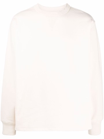 Levi's: Made & Crafted - crew-neck cotton sweatshirt - men - Cotton - L - Neutrals