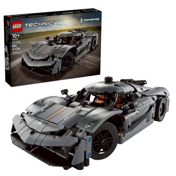 LEGO 42173 科尼賽克 Koenigsegg Jesko Absolut Gray Hypercar V8引擎  灰色  1盒