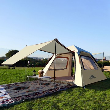 ??帳篷 戶外便攜折疊公園野餐野營自動加厚防雨野外裝備全套