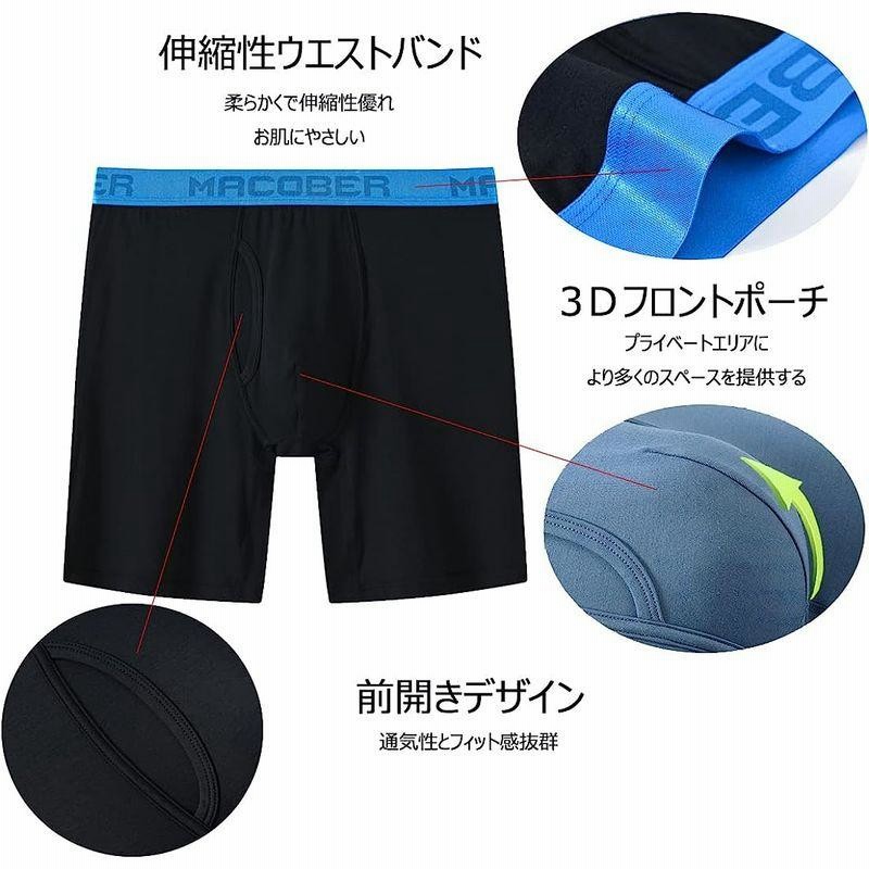 BIATUWFEI 5l 大きいサイズ メンズ 股ずれ防止パンツ パンツ 下着 ボクサー 冷感 通気性 速乾 夏 ボクサーパンツ 前開き 蒸 通販  LINEポイント最大0.5%GET LINEショッピング