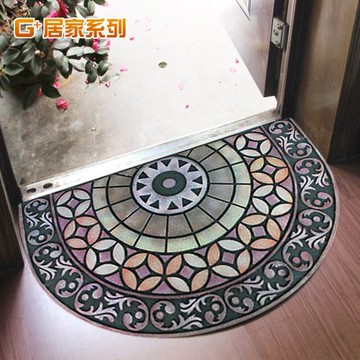 G+居家-戶外植絨橡膠厚實刮泥地墊_58x90cm 招財進寶款
