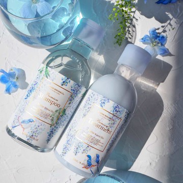 OHANA MAHAALO 紫藤啾啾 小金緻洗髮修護組 (沁涼) (金緻洗髮露250ml+金緻修護乳250ml)