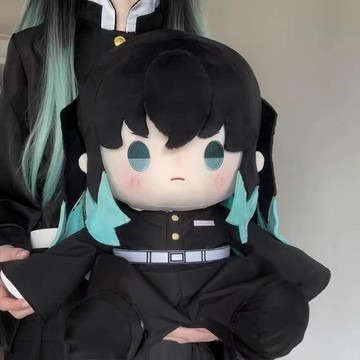 小紅書同款原創鬼滅之刃時透無一郎 40cm 棉花娃娃 同人屬性大體玩偶 高顏值動漫周邊谷子擺件生日禮物 ins 風