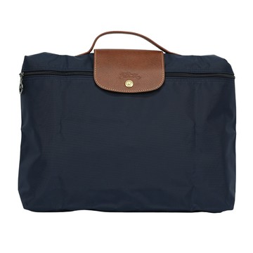 LONGCHAMP S號 LE PLIAGE手提公事包(海軍藍) L2182 089 P68