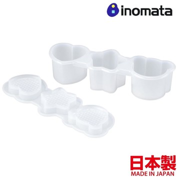 asdfkitty*日本製 INOMATA 愛心.星星.小熊3連造型飯糰模型-小飯糰.一口壽司-正版商品