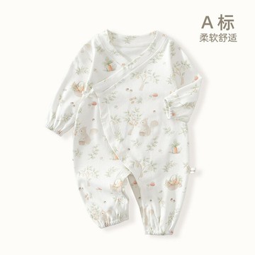 嬰兒連體衣新生兒秋冬季睡衣外出12月安陽嬰童裝包屁衣嬰幼兒衣服鑫弘-萌寶童裝可開發票