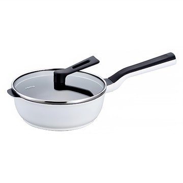 remy Remy Pan mini多功能萬用不沾深炒鍋 含鍋蓋 白色  20cm  1個