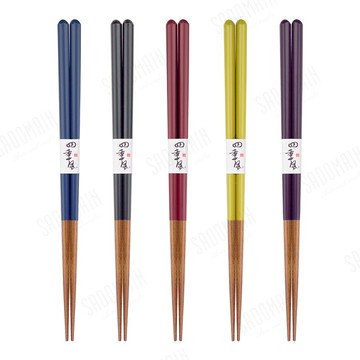 【仙德曼SADOMAIN】四季風原木筷(5雙入) WC030 (四色)