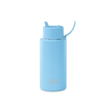 【frank green 台灣】三層真空保溫瓶 1000ml - 天藍色