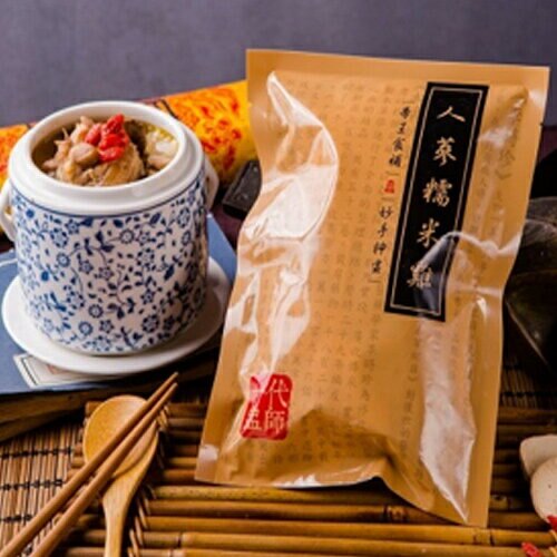 唐太盅養生燉品人蔘糯米雞500G【愛買冷凍】
