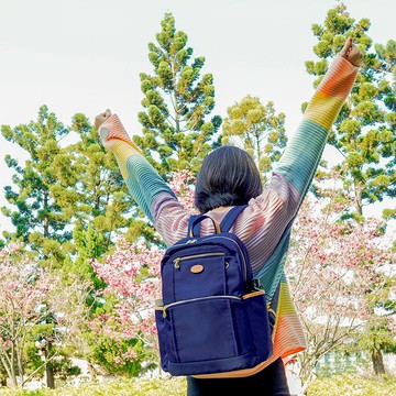 職人風采大容量輕盈後背包(深藍)