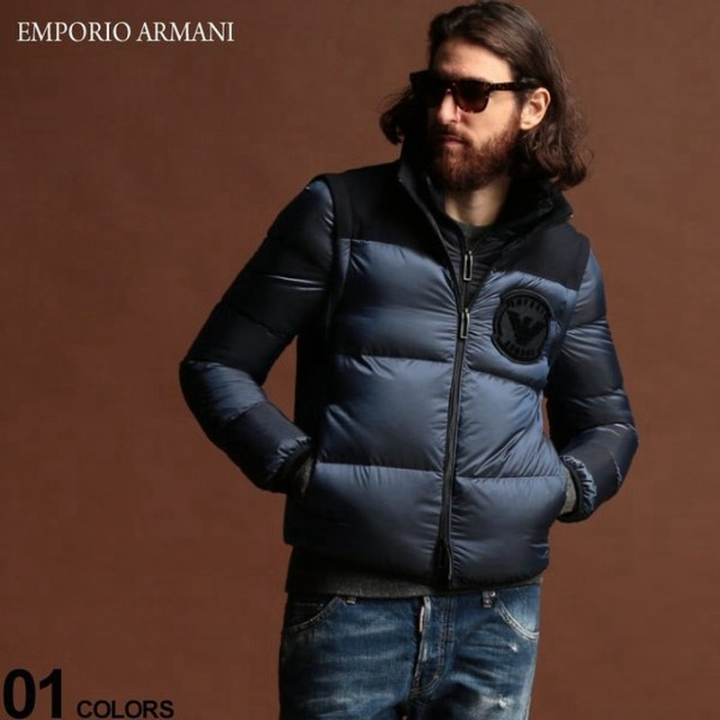 エンポリオ アルマーニ ダウンジャケット Emporio Armani 2way ダウンベスト ブルゾン ブランド メンズ アウター ロゴ Ea6g1bp81ninz 通販 Lineポイント最大0 5 Get Lineショッピング