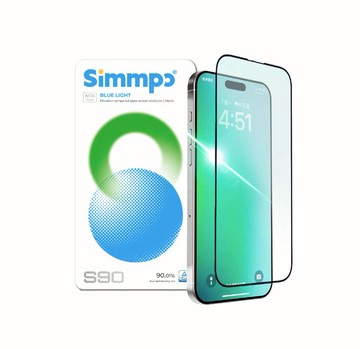 Simmpo｜S-90霧面抗藍光護眼保護貼 (iPhone 16 Pro / 17 / 17 Pro)