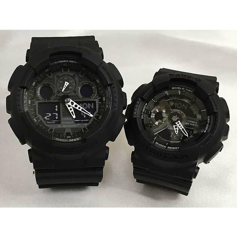 恋人達のGショック ペアウオッチ カシオ G-SHOCK BABY-G GA-100-1A1JF