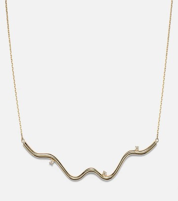 Stone and Strand Harbor Lights 10kt gold necklace with diamonds