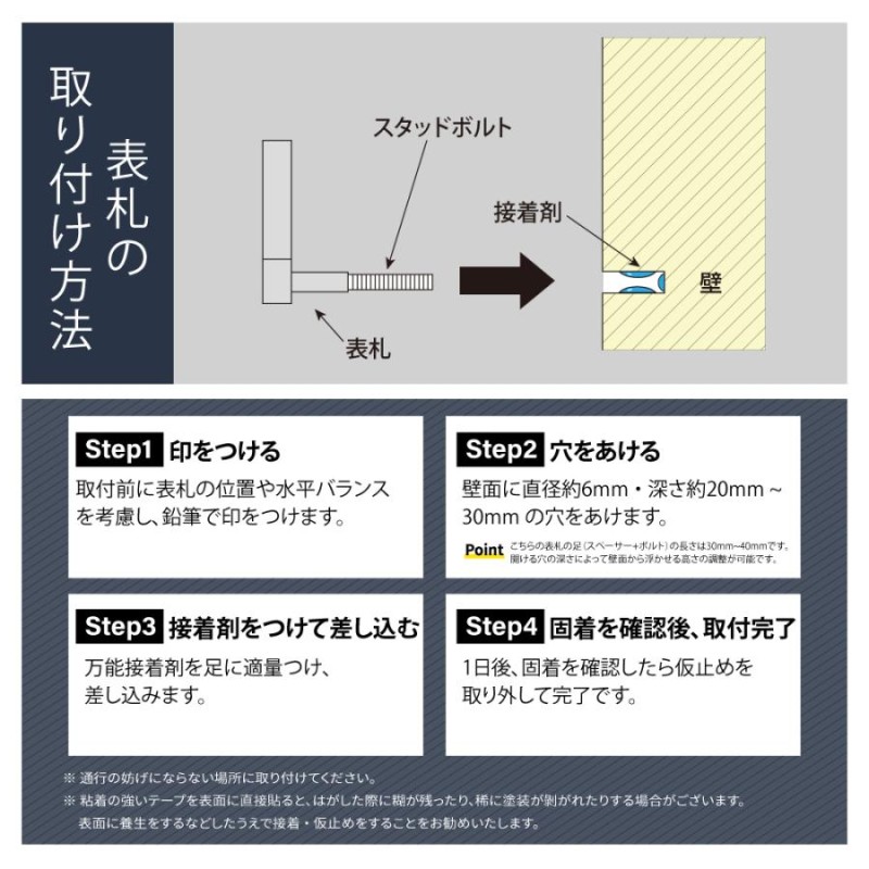 頂点デザイン アイアン風 ステンレス表札 ブラック塗装仕上げ