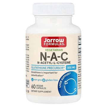 Jarrow Formulas, 素食 N-A-C，500 毫克，60 粒素食膠囊