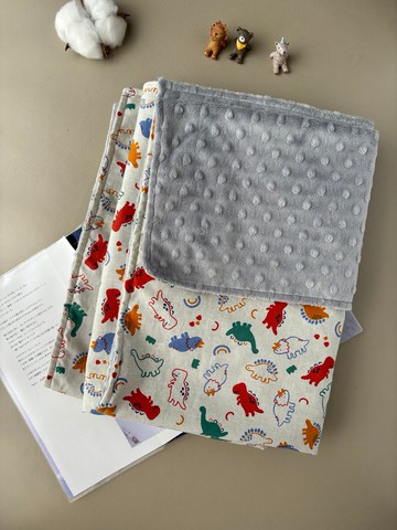 軟糖小恐龍  寶寶荳荳絨毯 嬰兒手作 新生兒禮