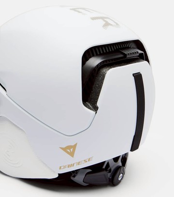 Bogner Logo leather-trimmed ski helmet