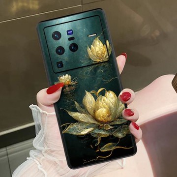 入夢金蓮適用vivox80手機殼vivo新款x80pro女x70pro全包防摔60中國風s15pro男復古高端超火網紅潮耐臟不發黃