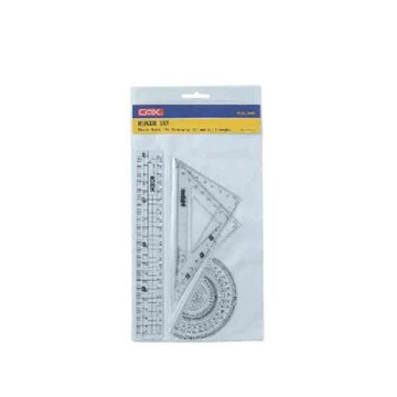 【COX 三燕】20公分 三角板 多功能 塑膠尺 24組/ 盒 NO.260
