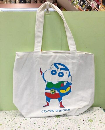 【震撼精品百貨】蠟筆小新 Crayon Shin-chan 小新分隔托特包-動感超人#29945 震撼日式精品百貨