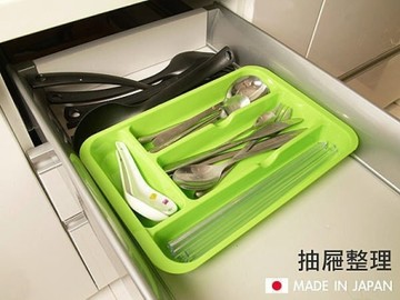 日本製 刀叉整理盒 抽屜收納盒 文具 餐具收納 桌面 廚房收納 抽屜收納 Loxin【SI0156】