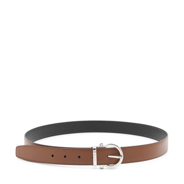 Ferragamo - Black And Brown Leather Reversible Belt