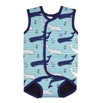Splash About 幼兒款 BabyWrap 包裹式保暖泳衣  M  海洋鯨魚
