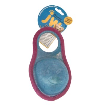 Petmate jw 壺型球 採用安全無毒的橡膠與帆布材質  藍色 + 粉紅色  100g  1個