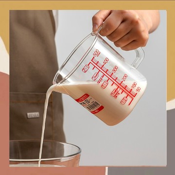 ［so媽］✨台灣現貨📦廚房量杯 刻度杯 奶茶刻度杯 手搖量杯 500ml 大容量杯子 料理用尖嘴量杯