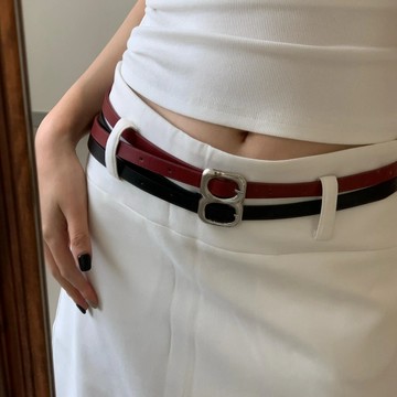 韓國精緻男女腰帶,簡約個性,時尚氣質裝飾腰帶。