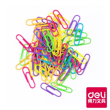 【Deli得力】 彩色迴紋針29mm-200支/筒(0053) 台灣發貨|得力旗艦店